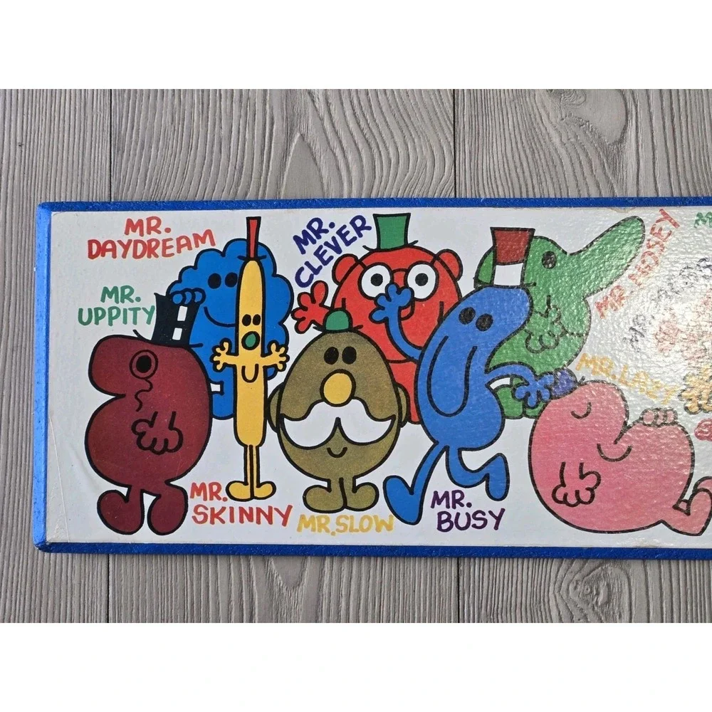 Mr. Men Wall Plaque Art Wooden 59